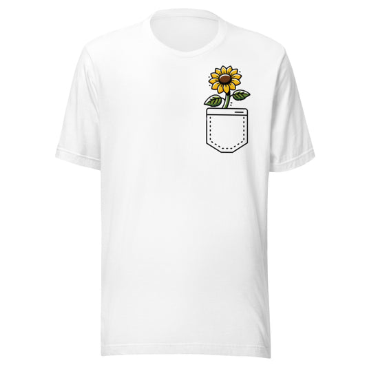 Team Sunflower – Floral Pocket Tee